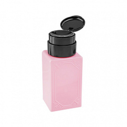 Pump dispenser for liquids (square large) 200 ml / pink