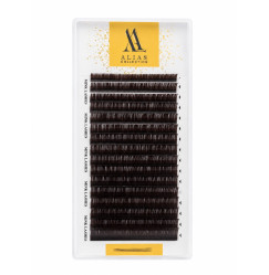 Ресницы для наращивания ALIAS Dark Chocolate | 16 линий | CC 0.07 - 6 мм