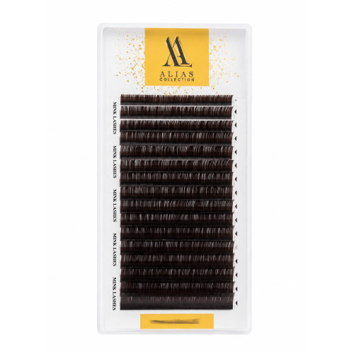 Rzęsy do przedłużania ALIAS Dark Chocolate | 16 linii | D 0.07 - 5 mm