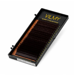 Вії для нарощування VILMY KLIPKY BROWN D-DB MIX C+| 0.07 | 8-12 mm