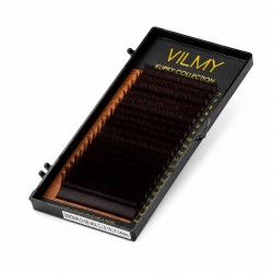 Вії для нарощування VILMY KLIPKY BROWN D-DB MIX C+| 0.07 | 8-12 mm