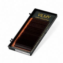 Ресницы для наращивания VILMY KLIPKY BROWN D-DB MIX D| 0.07 | 7-14 mm