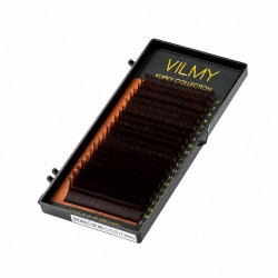 Вії для нарощування VILMY KLIPKY BROWN D-DB MIX L| 0.07 | 8-12 mm