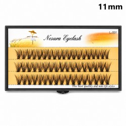 Ресницы пучковые Nesura 30D | 0,07 изгиб C | 11 мм