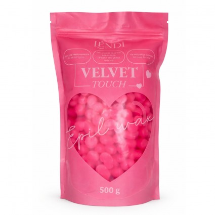Lendi Professional Depilatory Wax - Velvet Touch, 500g (Pink)