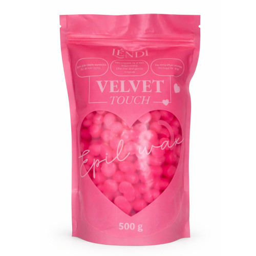 Віск для депіляції професійний Lendi - Velvet Touch, 500 г (рожевий)