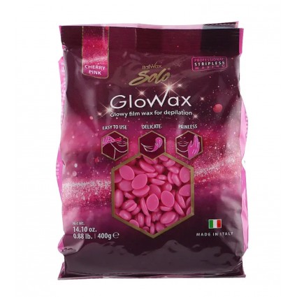 Воск пленочный в гранулах для депиляции ItalWax / "GloWax" (Розовая Вишня), 400 г