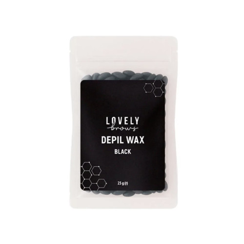 Wosk do depilacji Lovely Brows - CZARNY, 25 g