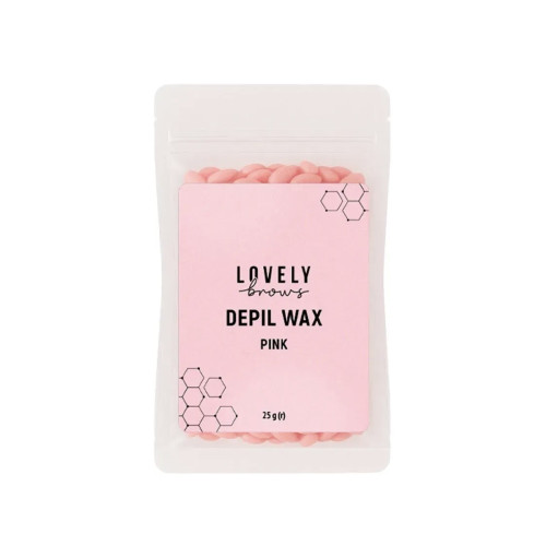 Wosk do depilacji Lovely Brows - RÓŻOWY, 25 g