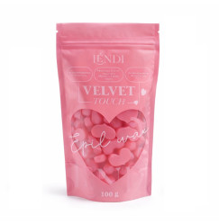 Віск для депіляції професійний Lendi - Velvet Touch, 100 г (рожевий)