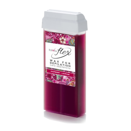 Віск для депіляції в картриджі ItalWax FLEX / Raspberry / касетний - "Малина", 100 мл