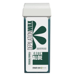 Depilatory wax in cartridge Simple Use / Aloe Vera (Green Aloe), 100 ml