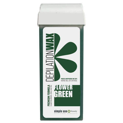 Віск для депіляції у картриджі Simple Use - Flower Green (хлорофіл), 100 мл