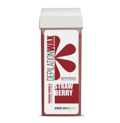 Depilatory wax in cartridge Simple Use / Strawberry, 100 ml