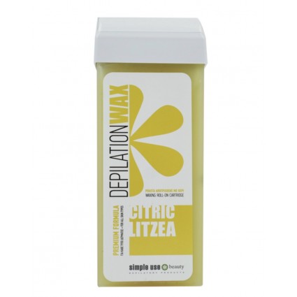Wosk do depilacji w kartuszu Simple Use / Litzea (Citric Litzea), 100 ml