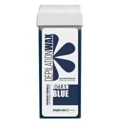 Depilatory wax in cartridge Simple Use - Ocean Blue (azulene), 100 ml