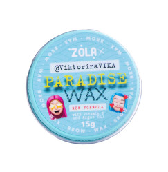 Воск для фиксации бровей Paradise Wax ZOLA x Viktorina Vika - КРУГЛАЯ баночка, 15 гр