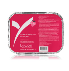 Wosk termiczny LYCON o zapachu truskawki / Wosk termiczny SOBERRY DELICIOUS XXX, 1 kg