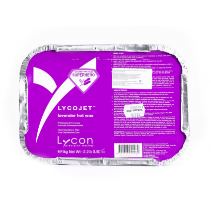 Hot wax with lavender and chamomile LYCON LYCOJET / Lavender hot wax, 1 kg