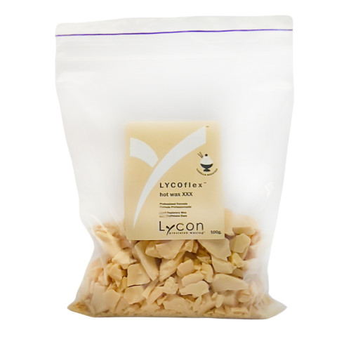 Воск горячий с экстрактом ванили LYCON LYCOflex / VANILLA hot wax XXX, 100 гр (в пакете)