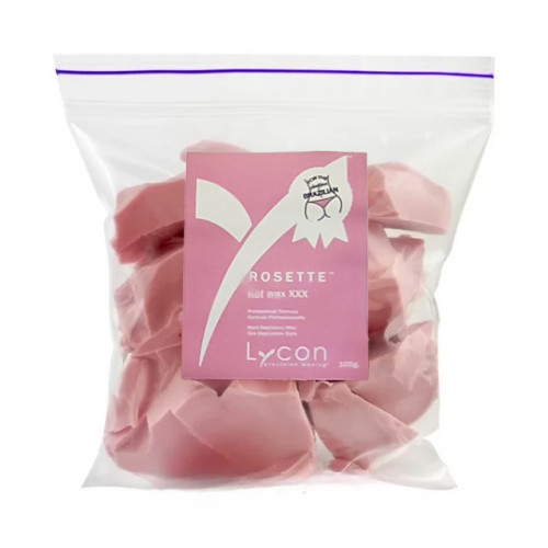 Віск гарячий з трояндою та ромашкою LYCON/ROSETTE hot wax XXX, 100 гр (у пакеті)