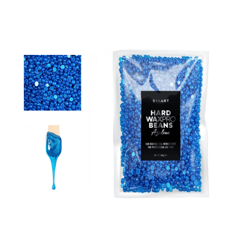 Воск гранулированный для депиляции Sinart HARD WAXPRO BEANS / AZULENE (синий), 500 г