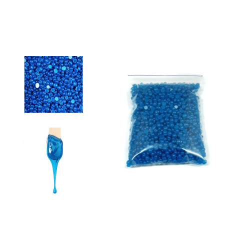 Віск гранульований для депіляції Sinart HARD WAXPRO BEANS / AZULENE (синій), ФАСУВАННЯ 100 г