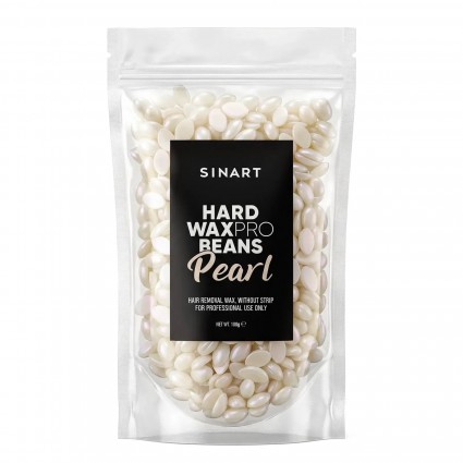 Sinart Hard Waxpro Beans Granulated Wax for Depilation - Pearl (White), 100g