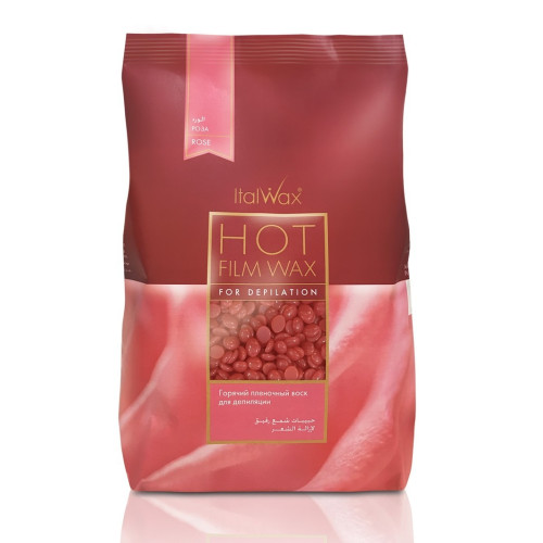Wosk filmowy w granulkach do depilacji ItalWax / Rose (Wine), 1 kg
