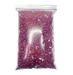 ItalWax Hot Film Wax Granules for Depilation - Plum, 0.5 kg (zipper bag)