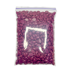 ItalWax Hot Film Wax Granules for Depilation - Plum, 100g (zip-lock bag)