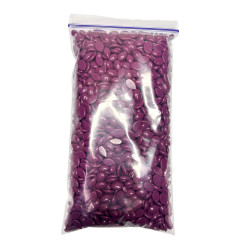 ItalWax Hot Film Wax Granules for Depilation - Plum, 200g (zip-lock bag)