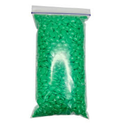 Film wax in granules ItalWax Top Line - Emerald Green, 250 g (zip-lock bag)