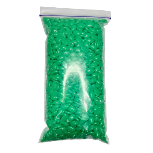 Film wax in granules ItalWax Top Line - Emerald Green, 250 g (zip-lock bag)