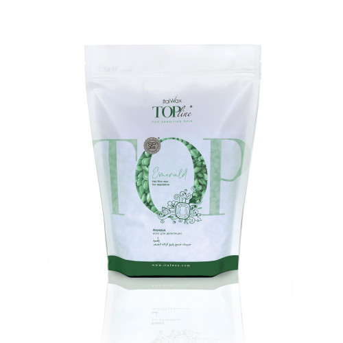 Film wax in granules ItalWax Top Line - Emerald Green, 750 g