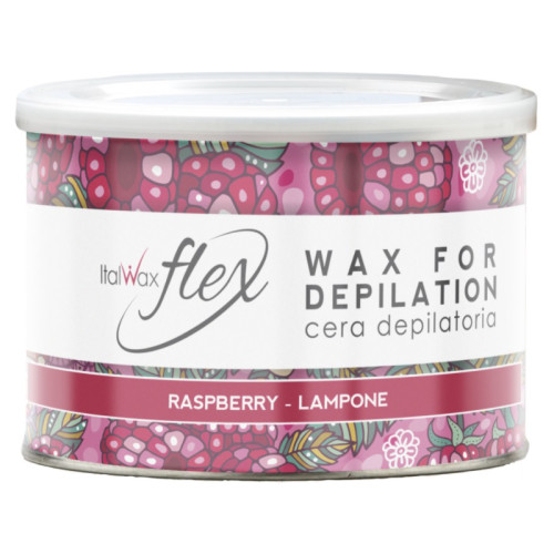 Ciepły wosk w słoiczku do depilacji ItalWax FLEX/Malina, 400 ml