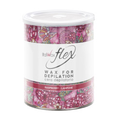 Warm wax in a jar for depilation ItalWax FLEX / Raspberry, 800 ml