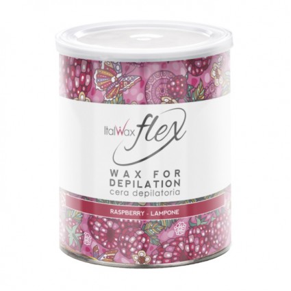 Віск теплий у банку для депіляції ItalWax FLEX / Малина (Raspberry), 800 мл