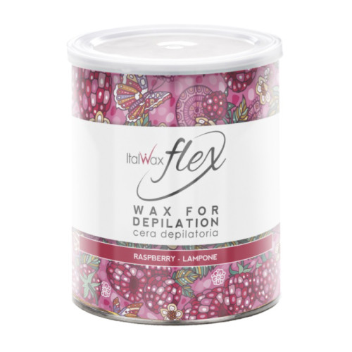 Віск теплий у банку для депіляції ItalWax FLEX / Малина (Raspberry), 800 мл