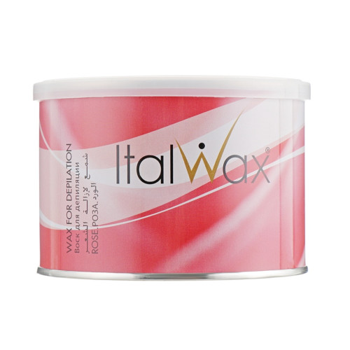 Ciepły wosk w słoiczku do depilacji ItalWax / Rose, 400 ml