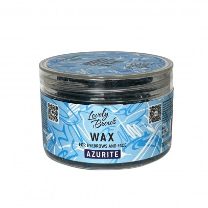 Wax granules for eyebrows and face Lovely Brows / Azurite, 100 g (jar)