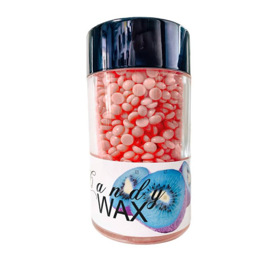 Воск в гранулах синтетический с маслами Permanent lash&brow / Candy Wax / КИВИ / баночка, 110 г