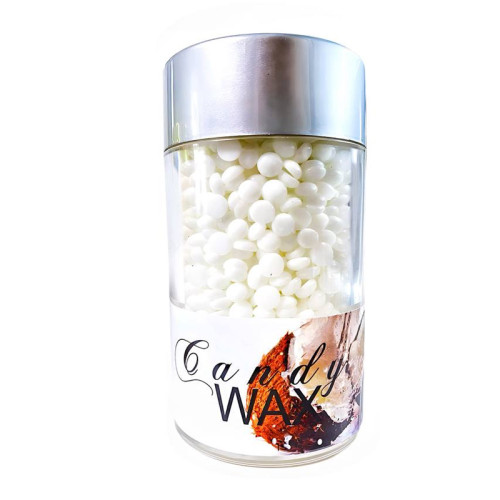 Воск в гранулах синтетический с маслами Permanent lash&brow / Candy Wax / КОКОС / баночка, 110 г