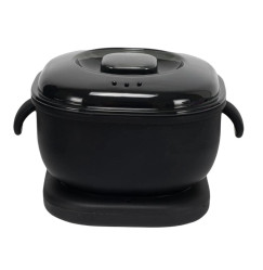 Wax melt can 100W, 400 ml / silicone black