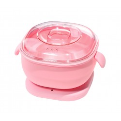 Воскоплав баночный Wax Warmer (100W, 400 мл) - силиконовый розовый - УЦЕНКА (мятая коробка)
