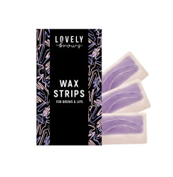 Воскові смужки для депіляції брів та обличчя Lovely Brows - Wax Strips, 16 шт