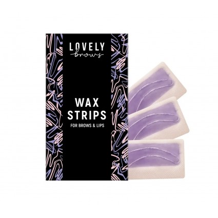 Wax strips for eyebrow and face depilation Lovely Brows - Wax Strips, 16 pcs