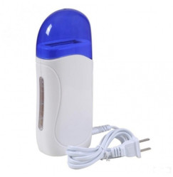 Cartridge wax melter for depilation for 1 cassette / white-blue