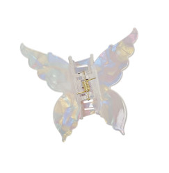 Hair Clip "Butterfly" / Pearl White