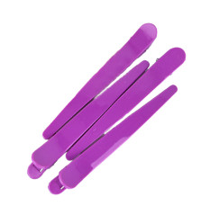 Hair clip matte straight / purple